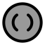 1 Stbracketcircle icon with duotone standard style
