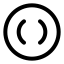 1 Stbracketcircle icon with stroke rounded style