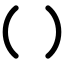 1st Bracket icon with stroke standard style