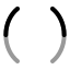 1 Stbracket icon with twotone rounded style