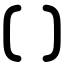 2 Ndbracket icon with solid rounded style