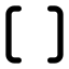 2 Ndbracket icon with solid standard style