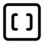 2 Ndbracketsquare icon with stroke standard style