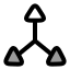 Dmove icon with duotone rounded style