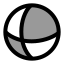Drotate icon with duotone rounded style