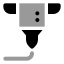 3 Dprinter icon with bulk rounded style