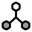 3 Dscale icon with duotone rounded style
