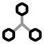 3 Dscale icon with twotone rounded style