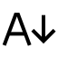 Aarrowdown icon with stroke sharp style