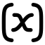Absolute icon with solid rounded style