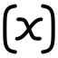 Absolute icon with stroke rounded style