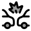 Accident icon with duotone rounded style