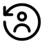 Accountrecovery icon with stroke standard style