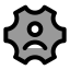 Accountsetting icon with duotone rounded style