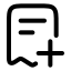 Addinvoice icon with stroke rounded style