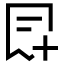 Addinvoice icon with stroke sharp style