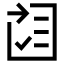 Addtolist icon with stroke sharp style