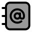 Addressbook icon with duotone standard style