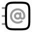 Addressbook icon with twotone rounded style