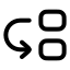 Adjustposition icon with stroke rounded style