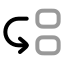 Adjustposition icon with twotone rounded style