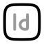Adobeindesign icon with twotone rounded style