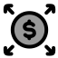 Affiliate icon with duotone rounded style