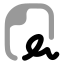 Agreement icon with bulk rounded style