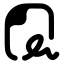 Agreement icon with solid rounded style
