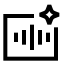 Aiaudio icon with stroke sharp style