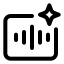 Aiaudio icon with stroke standard style