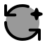 Aiautorotate icon with duotone standard style