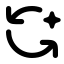 Aiautorotate icon with solid rounded style