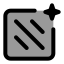 Aibackground icon with duotone standard style