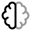 Aibrain icon with twotone rounded style