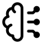 Aibrain icon with stroke standard style