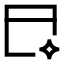 Aibrowser icon with stroke sharp style