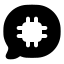 Aichat icon with solid rounded style
