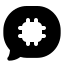 Aichat icon with solid standard style