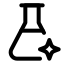 Aichemistry icon with stroke rounded style