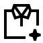 Aiclothes icon with stroke sharp style