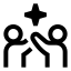 Aicoediting icon with stroke sharp style