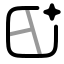 Aicollagetemplate icon with twotone rounded style