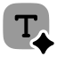 Aicontentgenerator icon with bulk rounded style