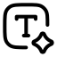 Aicontentgenerator icon with stroke rounded style