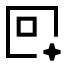 Aiexpand icon with stroke sharp style