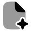Aifile icon with bulk rounded style