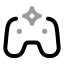 Aigame icon with twotone rounded style