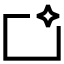 Aigenerative icon with stroke sharp style