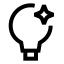 Aiidea icon with stroke sharp style